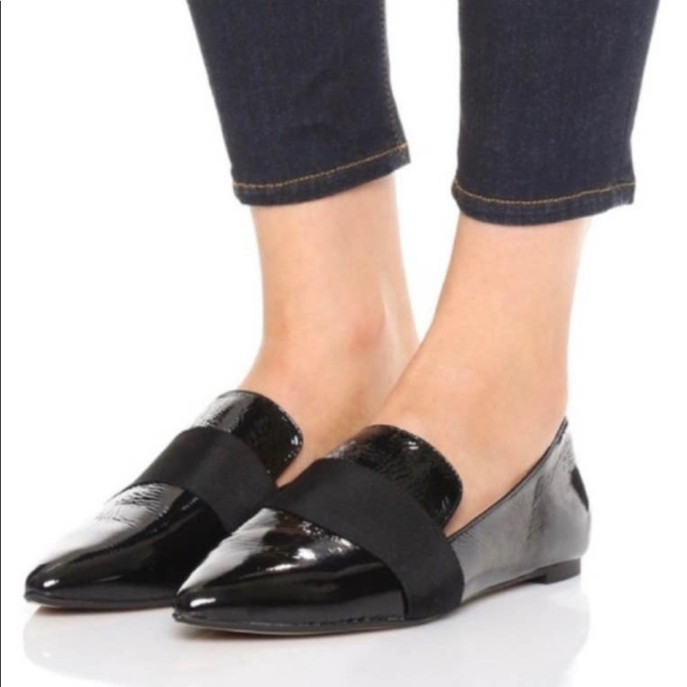 Madewell Black Patent Leather Loafers